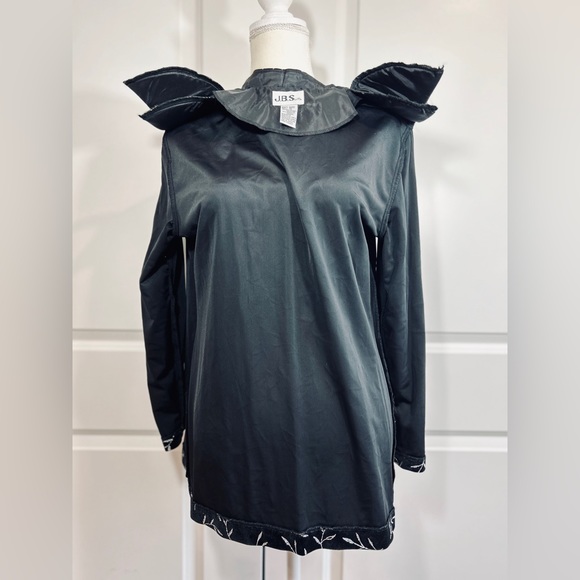 Black Velvet Jacket Blazer Silver Metallic Womens Evening Formal SZ 10P - Picture 11 of 14